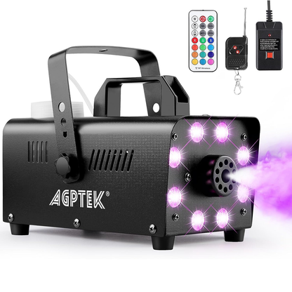 Smoke Machine,Fog Machine with 13 Colorful LED Lights Effect